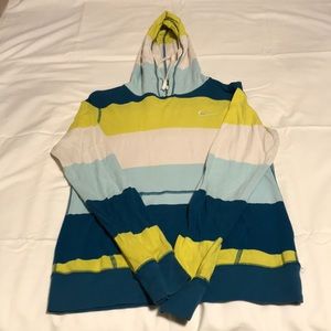 Nike striped hoodie